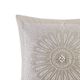 Olliix by INK+IVY Sofia Taupe Cotton Embroidered Decorative Square Pillow-2