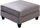 Furniture of America® Jolanda II Gray Ottoman-0