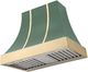 AGA Cascade 36" Mineral Green Wall Mounted Range Hood  with Polished Brass Trim-0