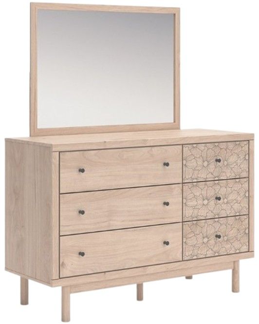 Signature Design by Ashley® Arloster Tan Dresser and Mirror-0