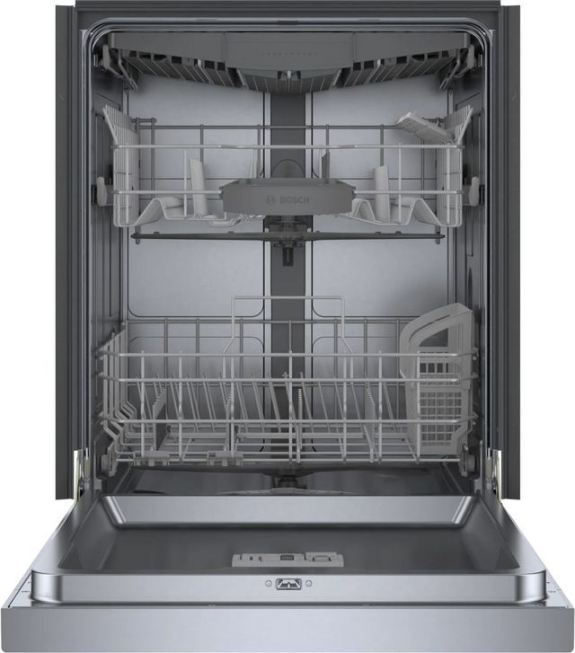 Bosch® 300 Series 24" Stainless Steel Front Control Built In Dishwasher-1
