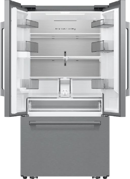 Samsung Bespoke AI 36'' 24.5 Cu. Ft. Fingerprint Resistant Stainless Steel Counter Depth French Door Refrigerator-1