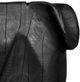 A & B Home Black Teak Wood Bowl with Raised Uneven Edges-4