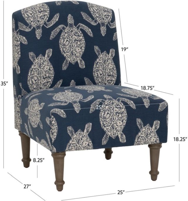 Powell® Tortuga Navy Blue Accent Chair-2