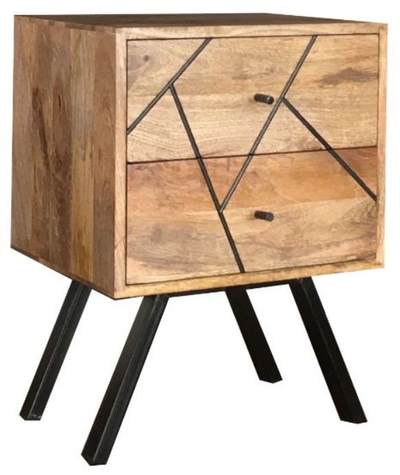 Jaipur Furniture Amar Brown Bedside Table-0