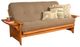 Kodiak Furniture Phoenix Linen Stone/Butternut Full Futon with Mattress-0