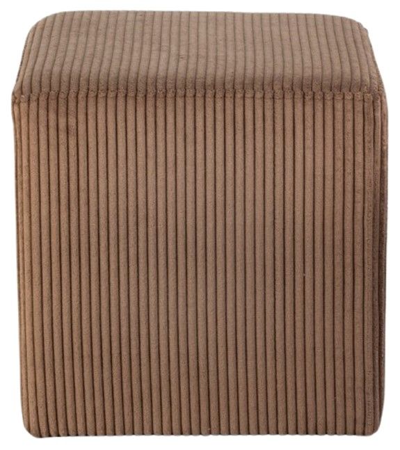 Meridian Furniture Roy Brown Square Ottoman-1
