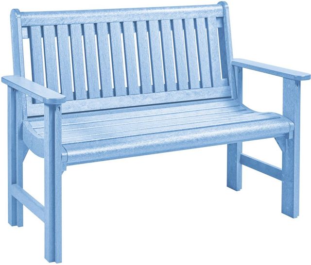 C.R. Plastics Generation Line Sky Blue Garden Bench-0