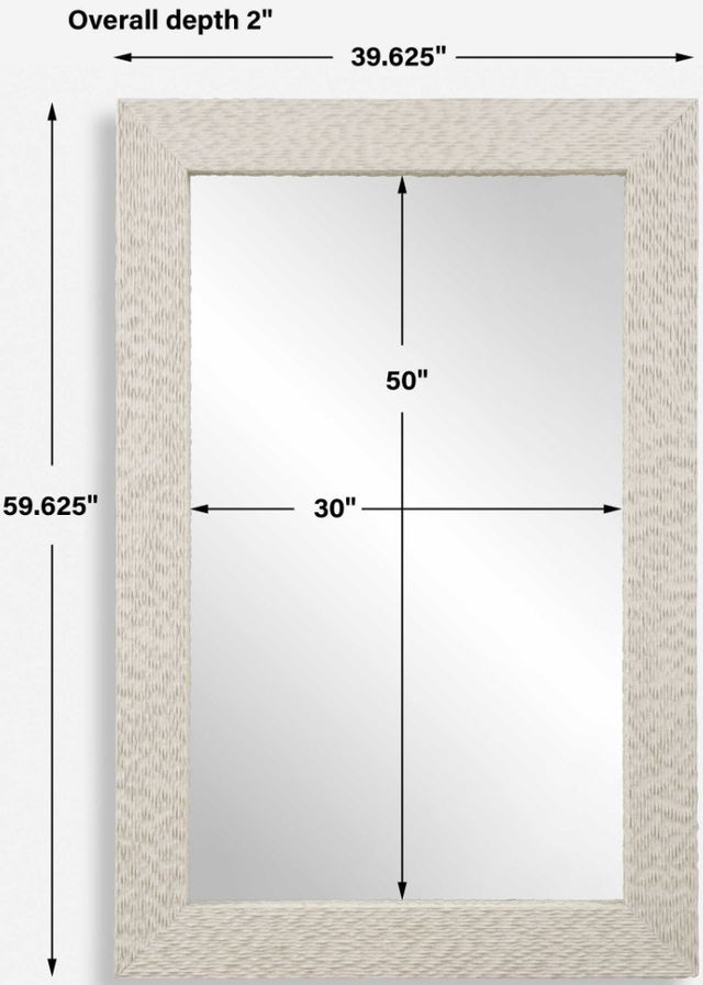 Uttermost® Everett Aged Ivory Mirror-3