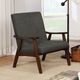 Furniture of America® Deena Dark Gray/Light Brown Accent Chair-0