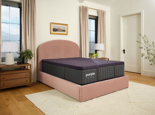 Purple Luxe Rejuvenate 15.5" Grid Technology Firm Tight Top Split King Mattress, Includes 2 Pieces
