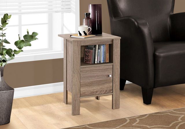 Monarch Specialties Inc. Dark Taupe Accent Table-3