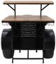 Jofran Inc. Glory Days Black/Brown/Red Woody Vintage Bar-1