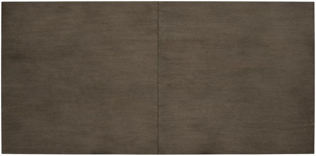 Bernhardt Linea Cerused Charcoal Dining Table with Textured Graphite Metal Base-2