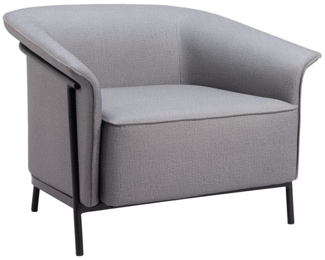 Zuo® Modern Burry Slate Gray Accent Stationary Chair-0
