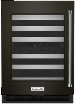 KitchenAid® 24" Black Stainless Steel Wine Cooler
