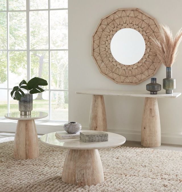 Home Trends & Design Jaipur Palm Springs Whitewash Mirror-3
