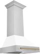 ZLINE Autograph Edition 30" White Matte Wall Mounted Range Hood-4