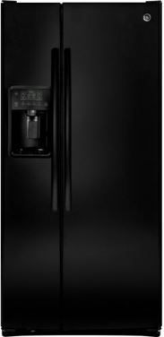 GE® 23.2 Cu. Ft. Black Side-By-Side Refrigerator