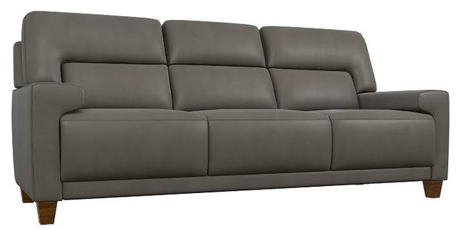La-Z-Boy® Draper Pewter Leather Sofa-0