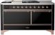Ilve® Majestic III 60'' Custom Pro Style Dual Fuel Liquid Propane Range with Solid Door and Copper Trim-4