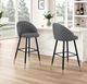 New Classic® Home Furnishings Oliver Black/Gray Bar Stool-1