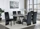 Global Furniture USA D12DT White Dining Table with Black Base-4