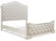 Millennium® by Ashley Arlendyne 4-Piece Antique White Queen Upholstered Bed-1
