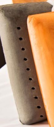 Grand oreiller confort ferme Bamboo à aération innovatrice gris Zenima®