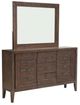 Michael Amini® Carrollton Rustic Ranch Sideboard and Mirror-0