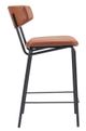 Zuo® Modern Charon Vintage Brown Counter Stool-1
