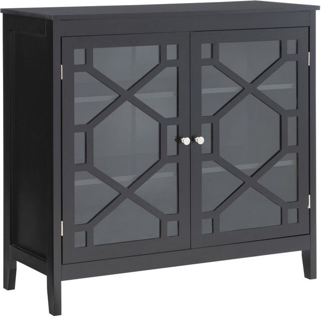 Linon Fetti Black Large Cabinet-0
