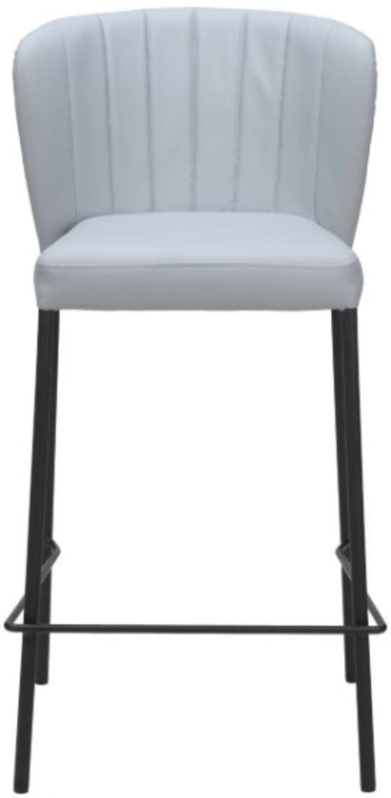 Zuo® Modern Linz Gray Counter Stool-2