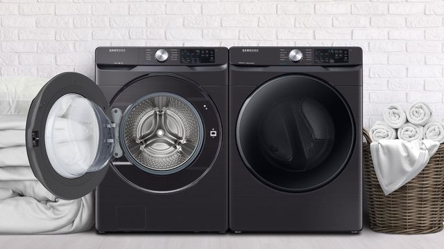 Samsung 4.5 Cu. Ft. Fingerprint Resistant Black Stainless Steel Front Load Washer-2