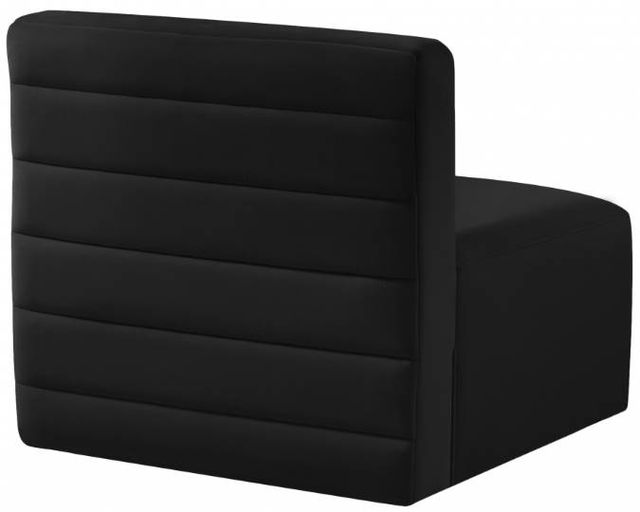 Meridian Furniture Quincy Black Velvet Modular Armless Chair-3