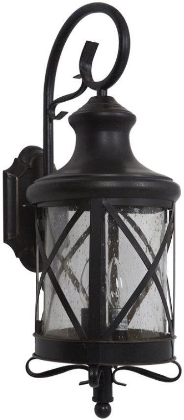 YHD Lorenza Oil Rubbed Bronze 3-Light Incandescent Exterior Lighting-2
