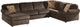 Ashley® Vista 3-Piece Chocolate Left-Arm Facing Sofa Sectional and Chaise-0