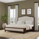 Flexsteel® Bellevue Tan/Whiskey Brown King Platform Bed-1