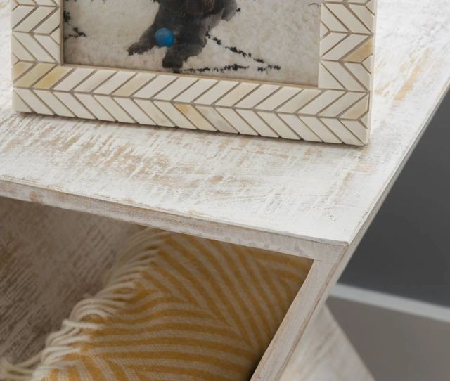 Powell® Titus Whitewash Side Table-4