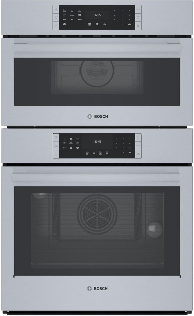 Bosch® 800 Series 30" Stainless Steel Oven/Micro Combo Electric Wall Oven-1
