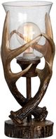 Crestview Collection Huxley Brown Antler Uplight-1