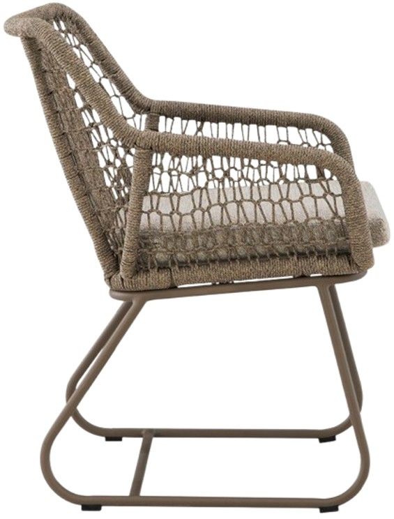 Signature Design by Ashley® Monach Heights 3-Piece Beige Aluminum/Fabric Outdoor Conversation Set-4