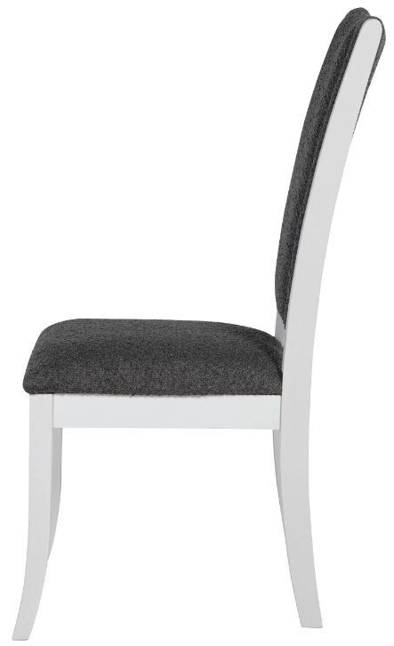Coaster® Judd Dark Gray/Pearl White Dining Side Chair-2