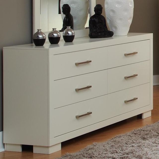 Coaster® Jessica 4-Piece White Queen Bedroom Set-3