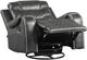 Mazin Furniture Putnam Gray Swivel Glider Reclining Chair-1