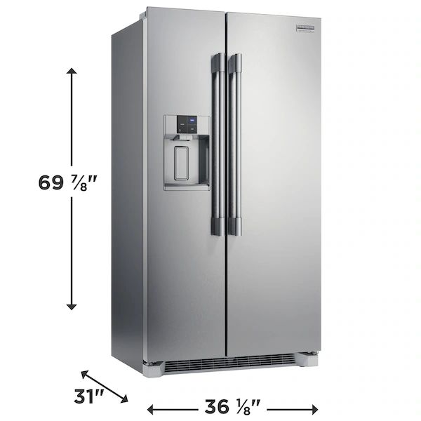 Frigidaire Professional® 36 in. 22.3 Cu. Ft. Stainless Steel Counter Depth Side-by-Side Refrigerator-5