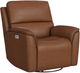 Flexsteel® Henry Caramel Leather Power Swivel Glider Recliner-0