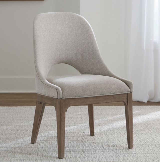 Liberty Furniture South Bend Burnished Clay/Gravel Upholstered Dining Side Chair-1