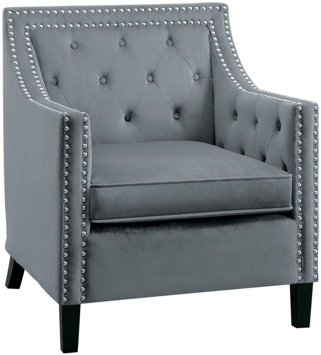 Mazin Furniture Grazioso Dark Gray Accent Chair-1