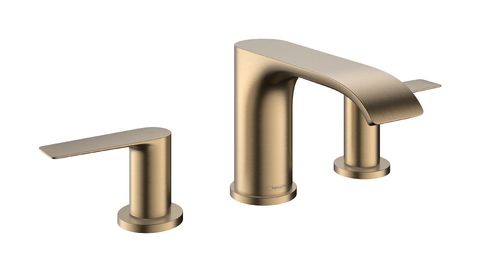 Hansgrohe Vivenis Brushed Bronze 4" Widespread Faucet with Pop-Up Drain-0